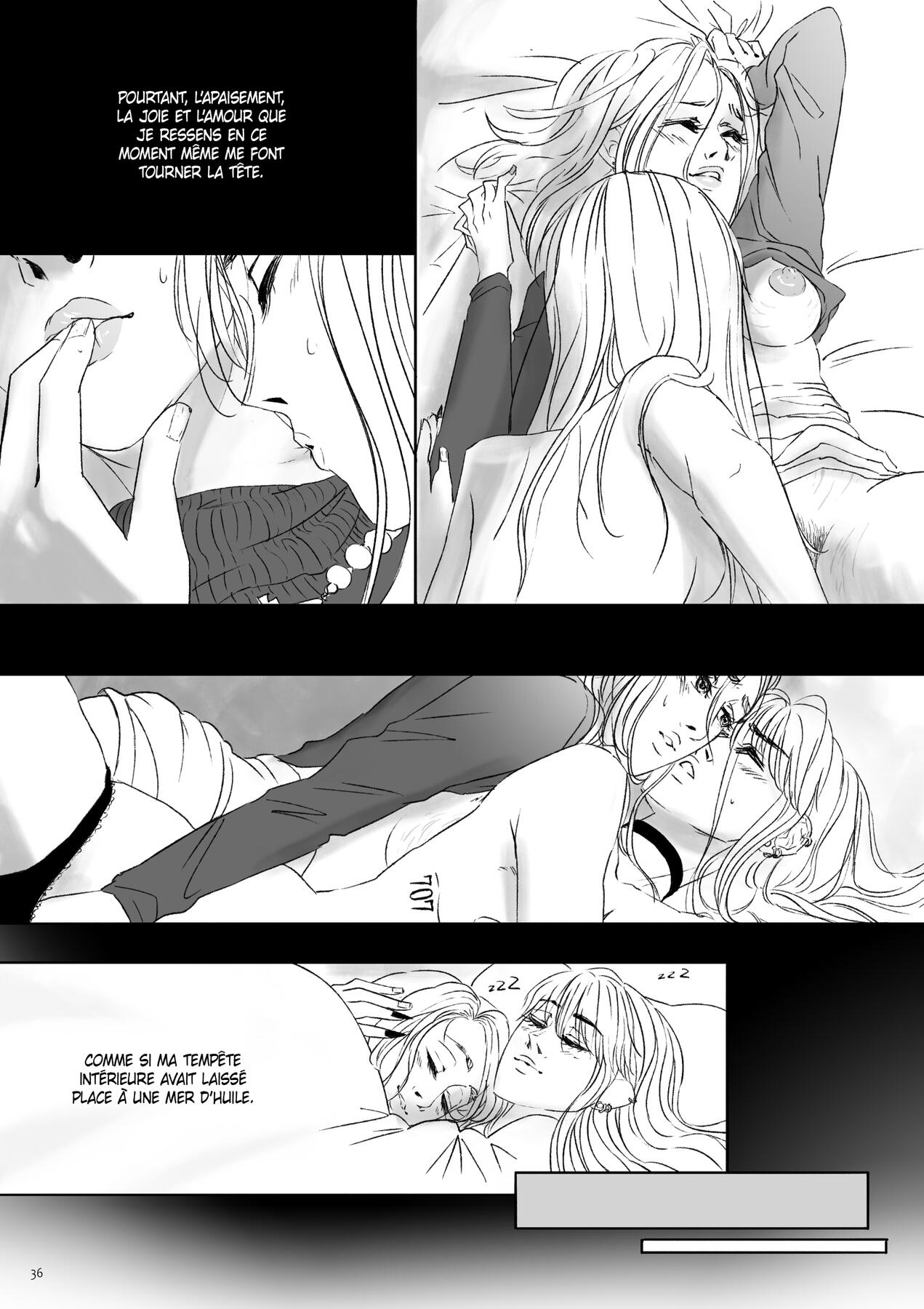 Page explicite de BD pour mon fanzine "Together Again"