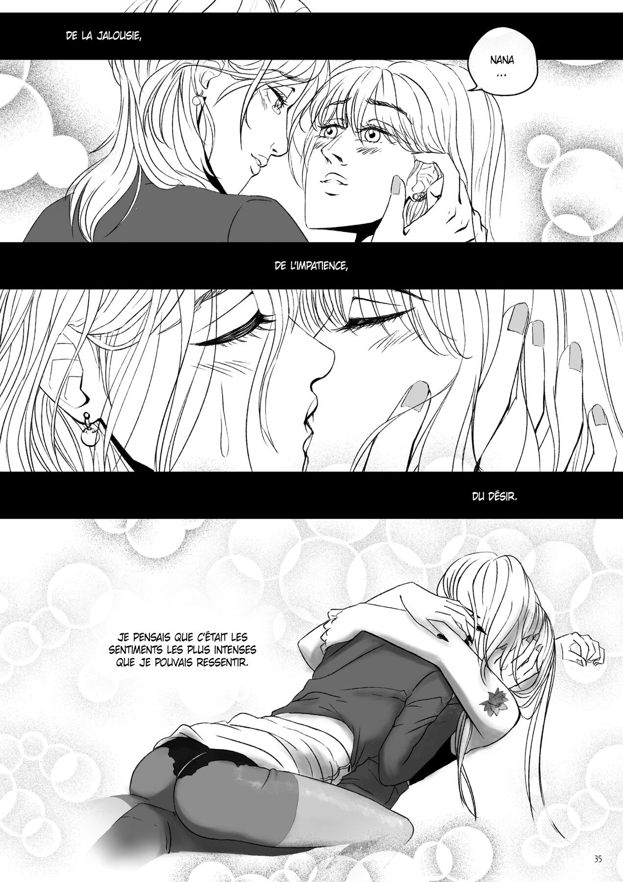 Page explicite de BD pour mon fanzine "Together Again"