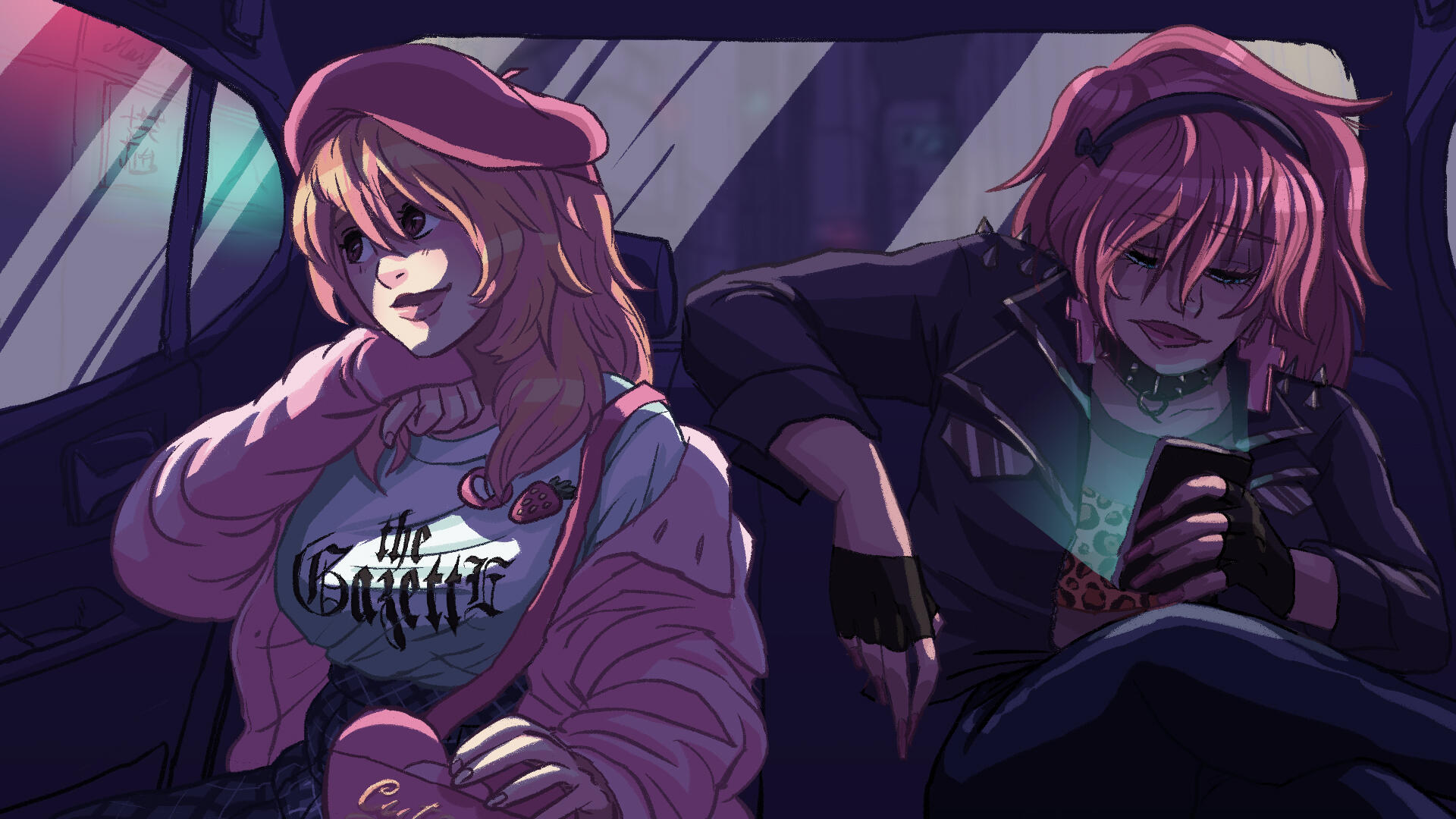 Retour en taxi avec Mai